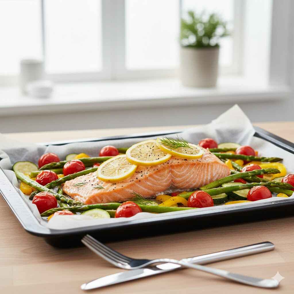 Saumon au four citronné prêt en 15 minutes