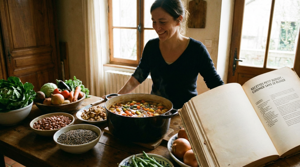 cuisine maison économique préparation soupe légumes lentilles ingrédients simples