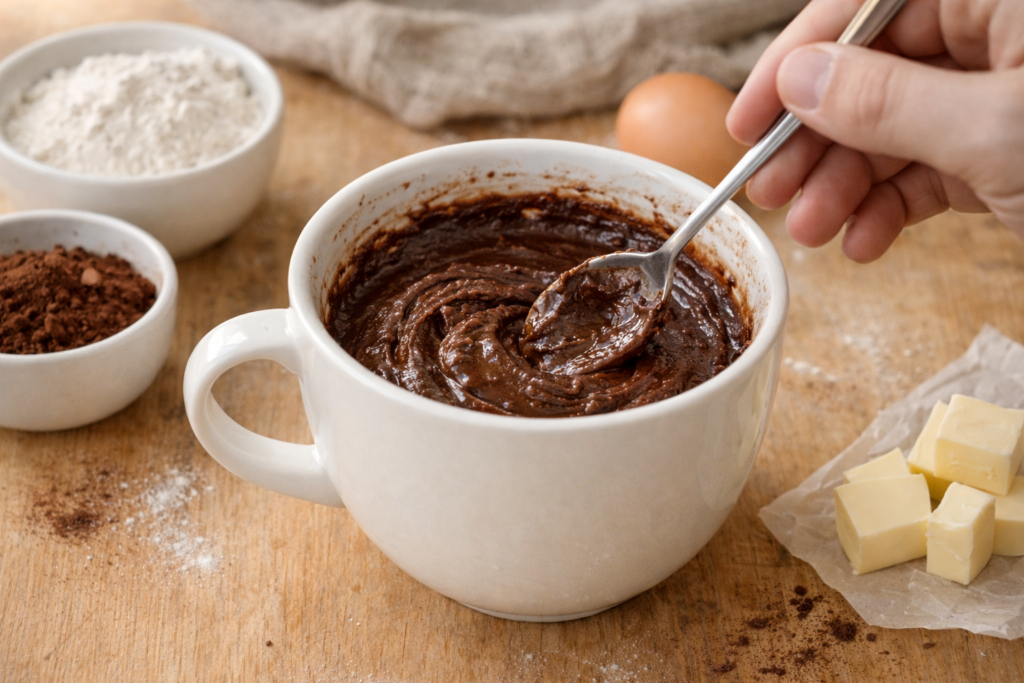 mug cake chocolat