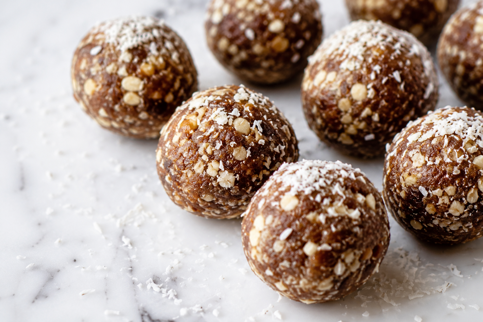 Boules d’énergie aux dattes et amandes, recette saine et naturelle Al-Tayyibat